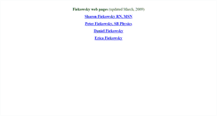 Desktop Screenshot of fiekowsky.com